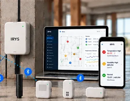 IrysConnect gateway connecting a supported HOBO MX logger